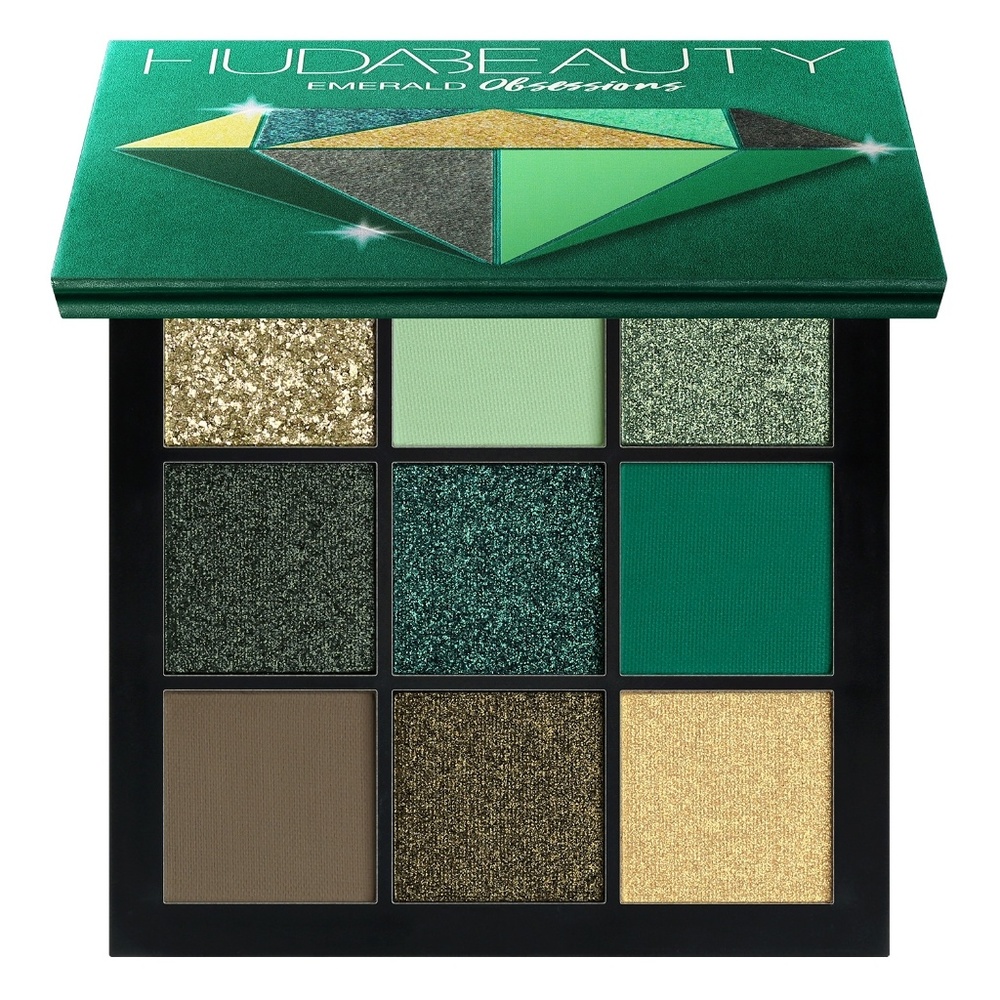Huda beauty emerald obsessions palette